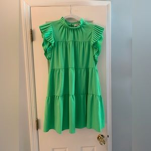 Crosby by Mollie Burch Green Tiered dress